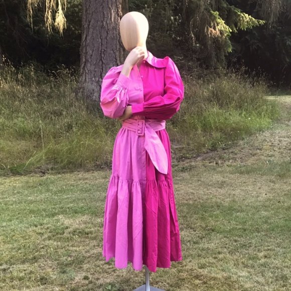 NEW Christopher John Rogers Target 2 Tone Pink Dress - Picture 2 of 13